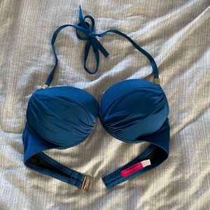 victoria secret navy blue bikini top